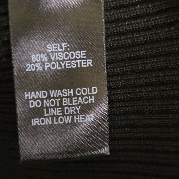 Lulus Blaire Black Striped Ribbed Bodycon Sweater Dress Size XL - Picture 11 of 11